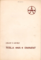 Tesla 441a-4 - Navod k udrzbe 